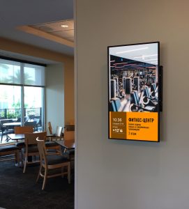 Информационно-рекламный экран для отеля