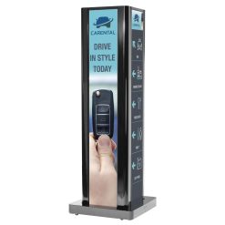 KIP586-4LG-EUK | Черная стойка для трех Ultra Stretch дисплеев LG