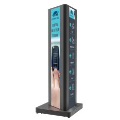 KIP586-3LG-EUK | Черная стойка для трех Ultra Stretch дисплеев LG
