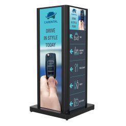 KIP588-4LG-EUK | Черная стойка для трех Ultra Stretch дисплеев LG