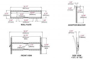Peerless-AV PT660 | Настенное крепление Paramount® для LCD дисплея весом до 91 кг