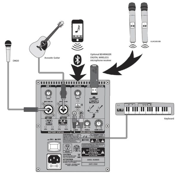 Behringer MPA40BT-PRO | Мобильная акустическая система с микрофоном