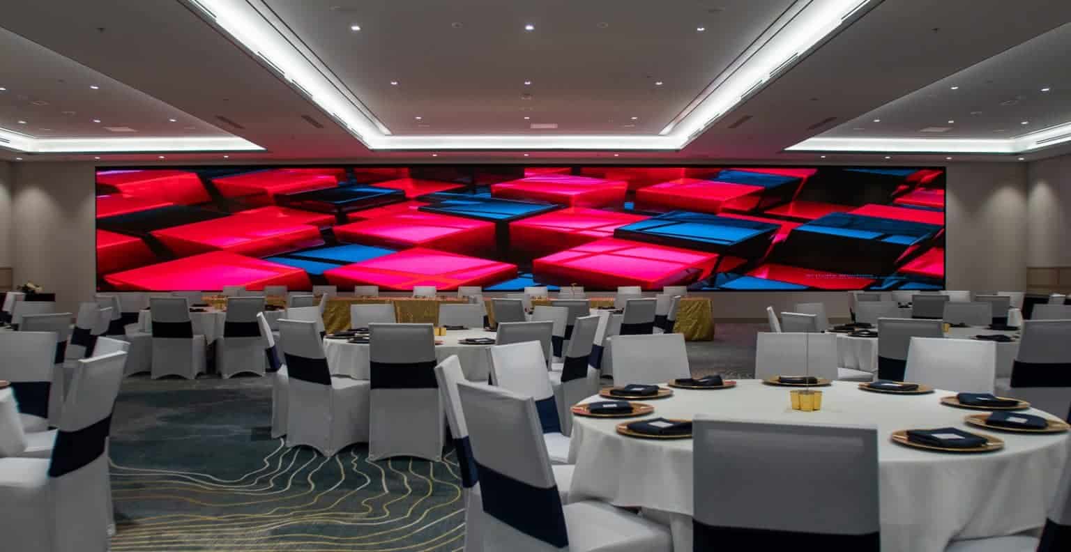 Светодиодный экран для банкетного зала
