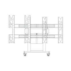 LG ST-1362FH | Моторизованная стойка на колесах для дисплея LAEC015 136"