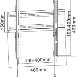 Wize WF46 | Настенное крепление для LCD дисплея с диагональю 23"- 65"