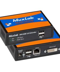 MuxLab DVI/USB Extender | Удлинитель сигналов DVI и USB2.0 по витой паре HDBaseT