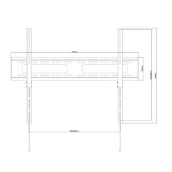 Wize WF63 | Настенное крепление для LCD дисплея с диагональю до 85"