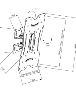 Wize Pro WTS43 | Наклонно-поворотное крепление для LCD дисплея