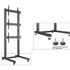 Multibrackets M Pro 3x1 | Напольная стойка на колесах для видеостены 1х3