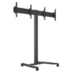 Multibrackets 180 HD Dual Black | Напольная мобильная стойка для двух дисплеев 40" - 60"