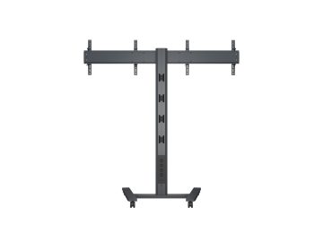 Multibrackets 180 HD Dual Black | Напольная мобильная стойка для двух дисплеев 40