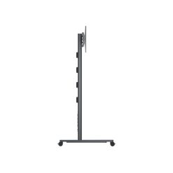 Multibrackets 180 HD Dual Black | Напольная мобильная стойка для двух дисплеев 40