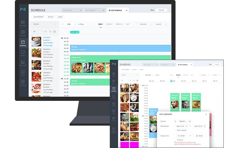 Интерфейс MagicINFO