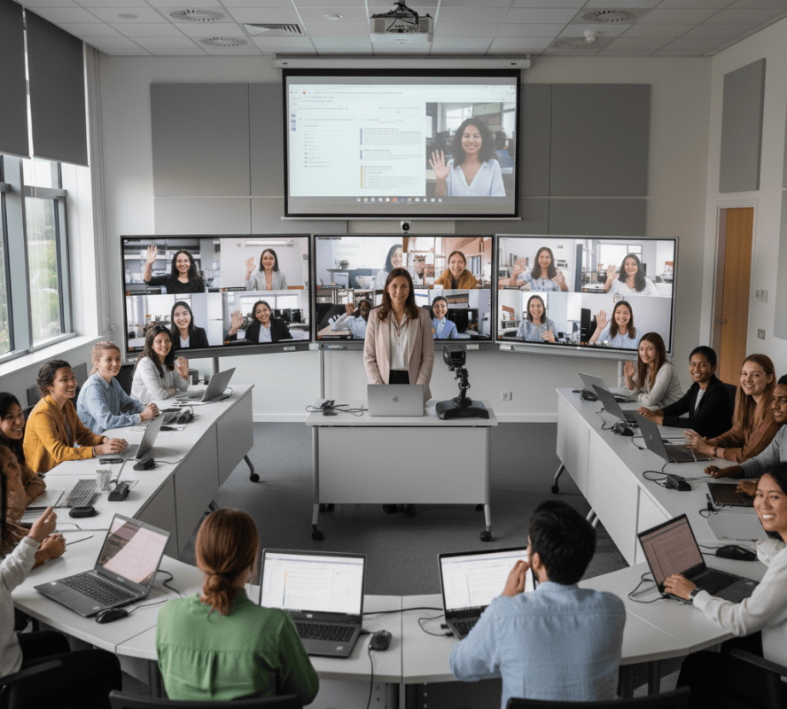 Оснащение учебных аудиторий для видеоконференций