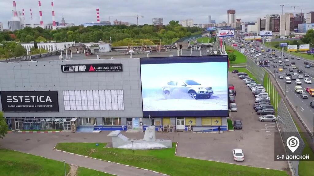 Медиафасад на Донском проезде