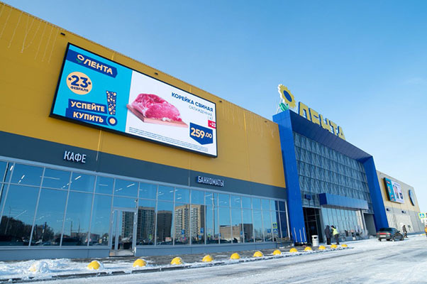 Светодиодные экраны для торгового цента Лента